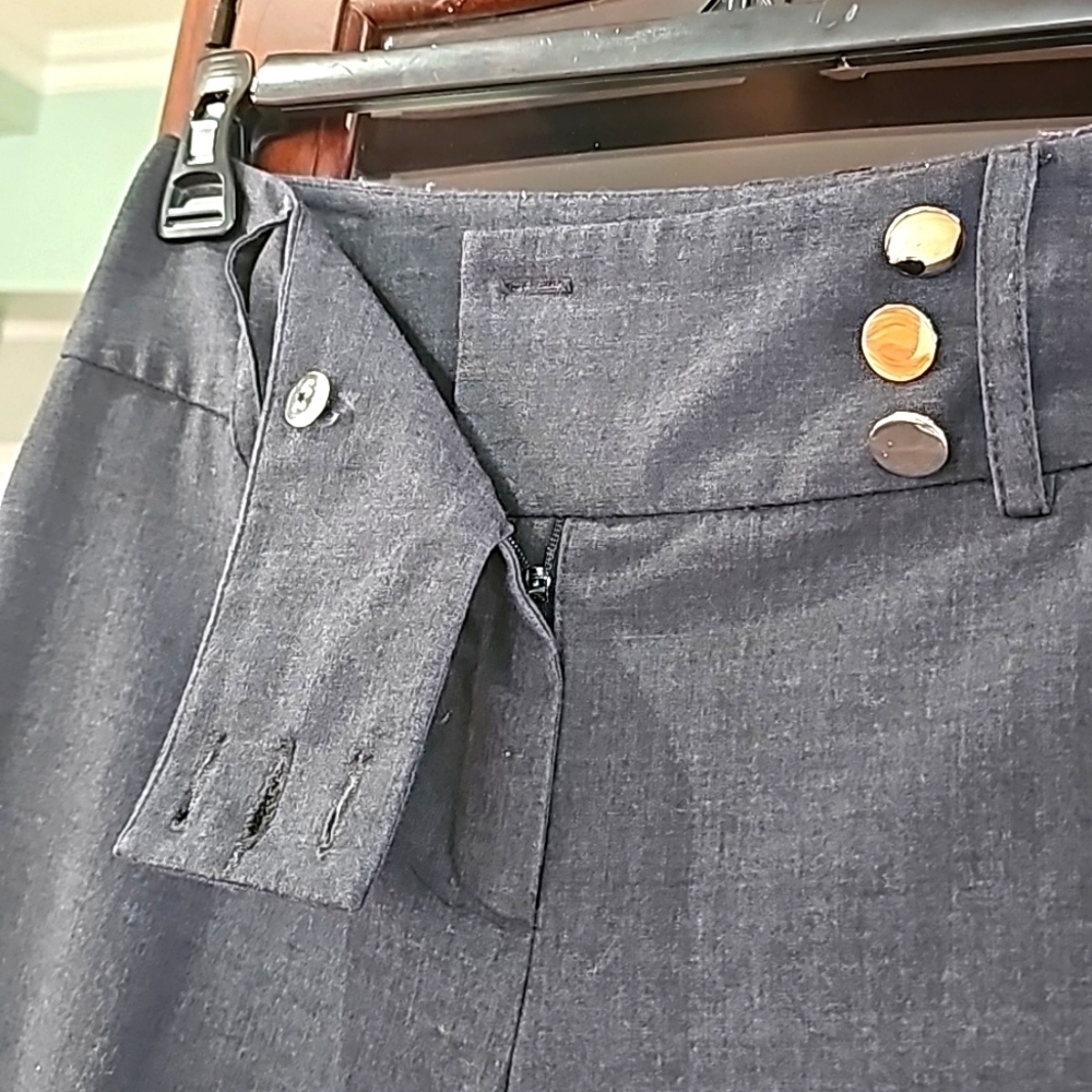 Alfani Dress Slacks Wide legs Grey size 4 - Picture 9 of 9